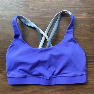 Womens Lululemon Purple Gravity Bra, Size 4. Like NEW!